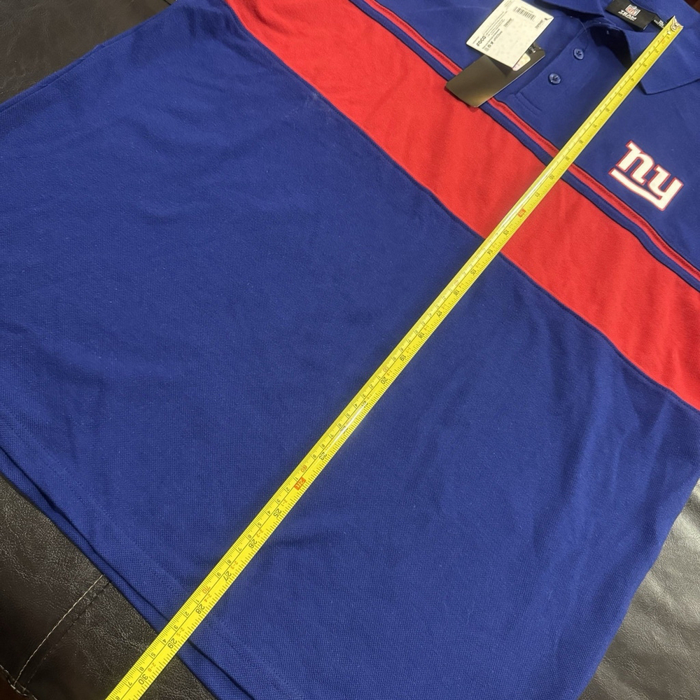 NWT FOCO NFL NEW YORK GIANTS Colorblock Polo Shirt Size:XL Short Sleeve Men - Picture 7 of 11